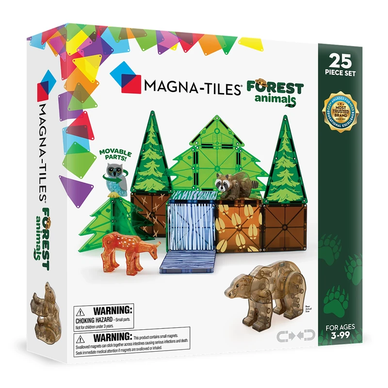 Magna-Tiles - Forest Animals 25 pcs Set - (90224)