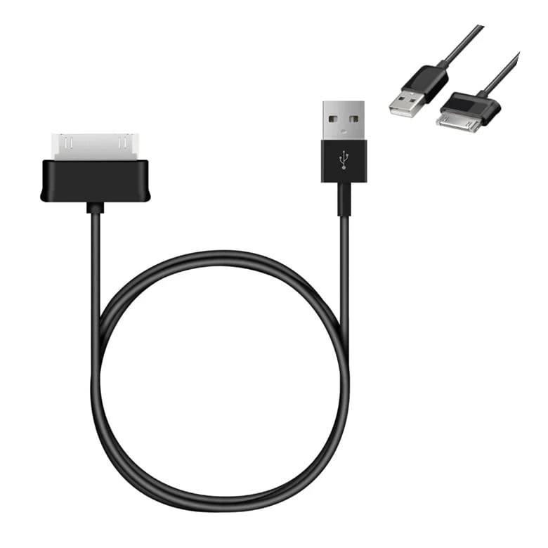 SILCOSTAR 30-Pin USB Data Sync Charging Cable for Samsung Galaxy Tab 2 P5100, P5110, P5113, P6800, P7300, P7310, P7500, P7510 - Image 1