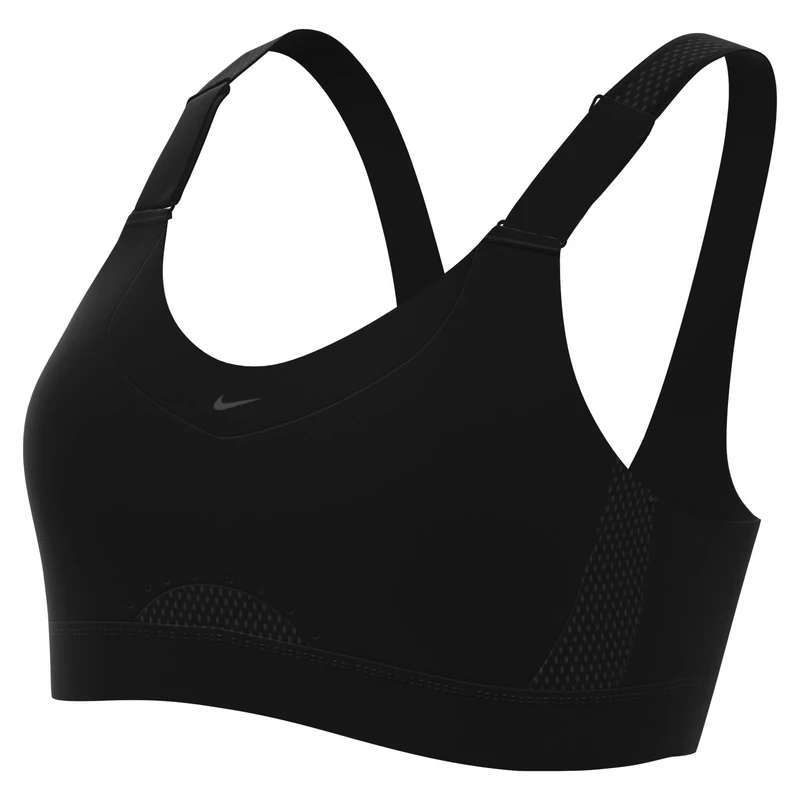 NIKE DD0430-010 W NK DF Alpha Bra Sports Bra Women's Black/Black/DK Smoke Gray/DK Smoke Size 3XF-G