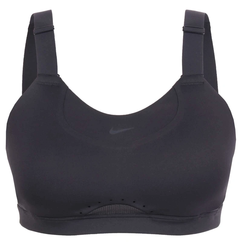 NIKE DD0430-010 W NK DF Alpha Bra Sports Bra Women's Black/Black/DK Smoke Gray/DK Smoke Size SF-G