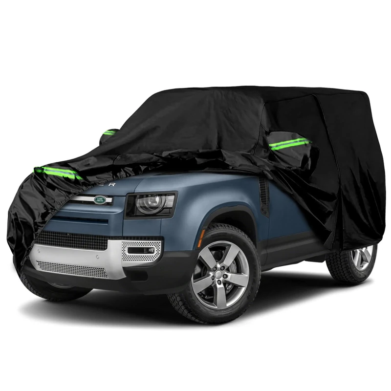Waterproof Car Cover Replace for 2020-2024 Land Rover Defender 90 2-Door, 6 Layers All Weather Car Covers with Zipper Door for Snow Rain Dust Hail Protection (Defender 2 Door)