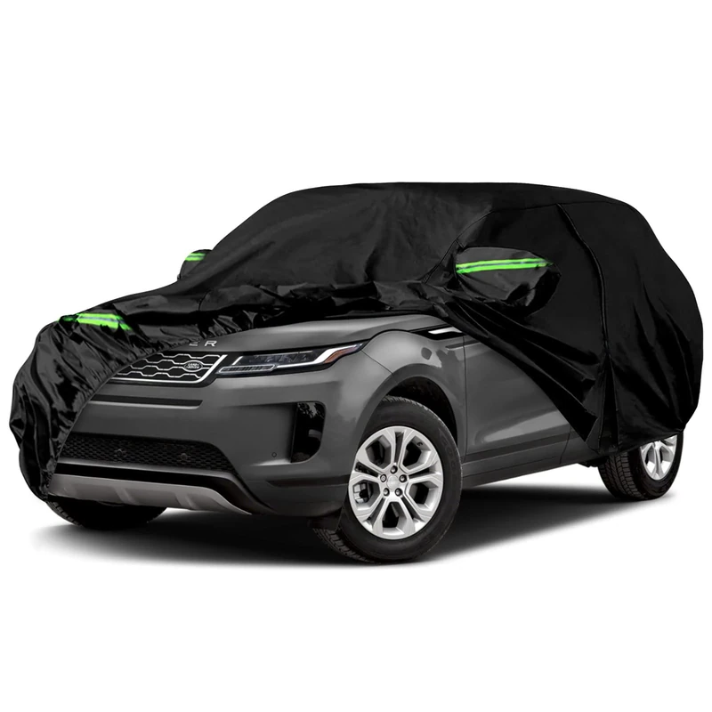 Waterproof Car Cover Replace for 2011-2024 Range Rover Evoque, 6 Layers All Weather Car Covers with Zipper Door & Windproof Bands for Snow Rain Dust Hail Protection (Evoque)