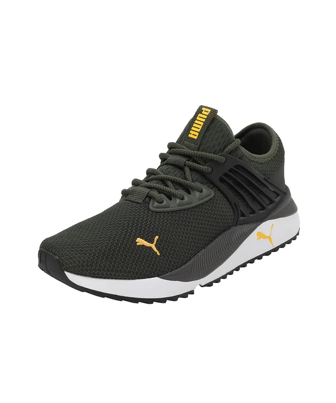 PUMA Unisex Pacer Future Sneaker, Myrtle Black-Orange GLO, 8.5 UK