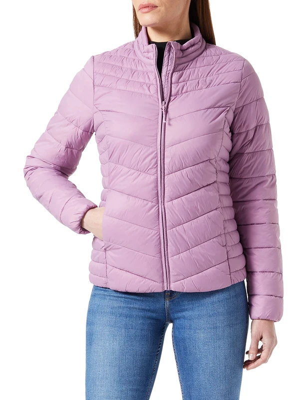 4F WOMEN'S JACKET KUDP002 LIGHT VIOLET FOR WOMEN SIZE XS