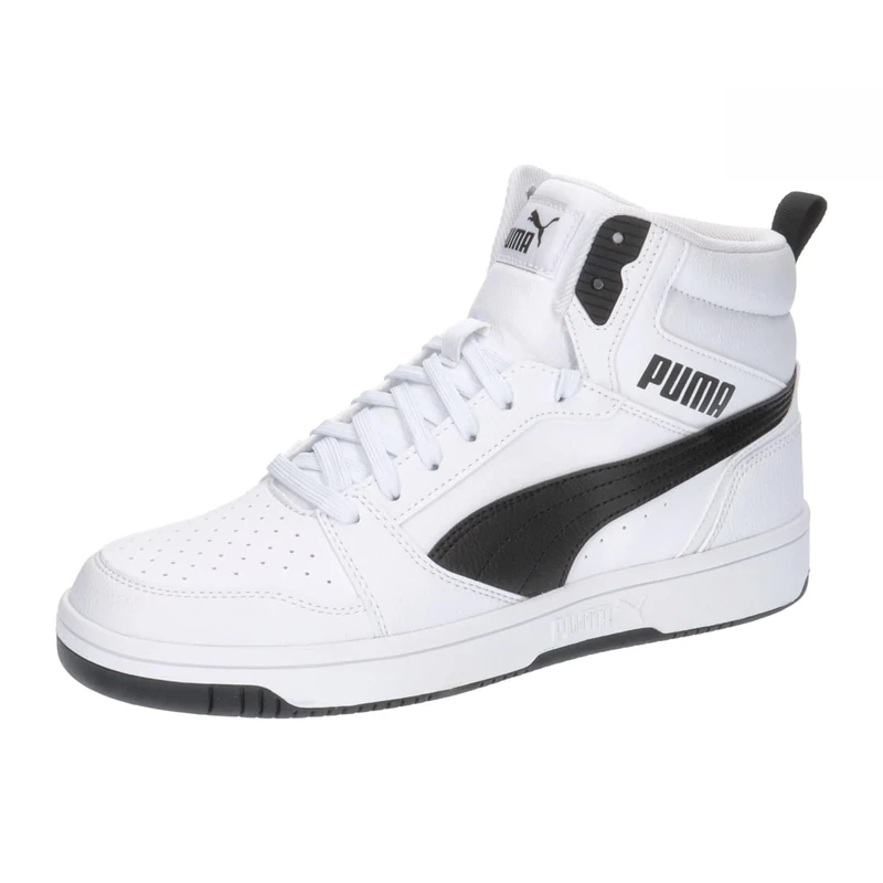 Puma Unisex Adults Rebound V6 Sneakers, Puma White-Puma Black, 5.5 UK