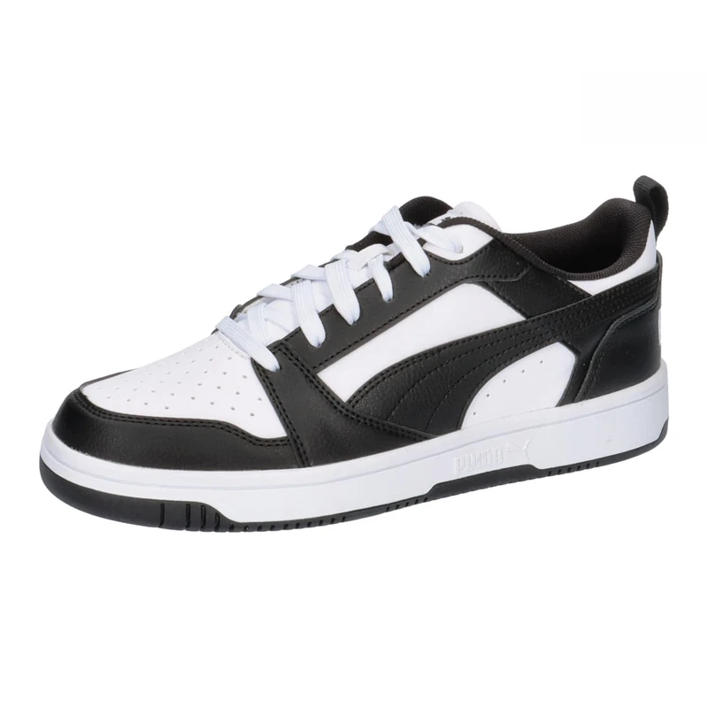 Puma Unisex Youth Puma Rebound V6 Lo Jr Sneakers, Puma White-Puma Black, 6 UK