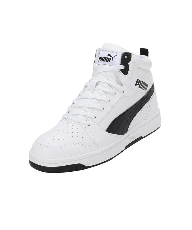 Puma Unisex Adults Rebound V6 Sneakers, Puma White-Puma Black, 6.5 UK