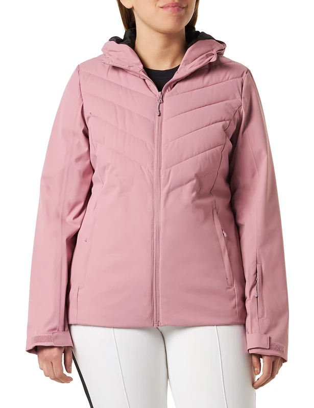 4F Women's SKI Jacket KUDN003 Jeans, Dark Pink, S for Women, Dark Pink, S