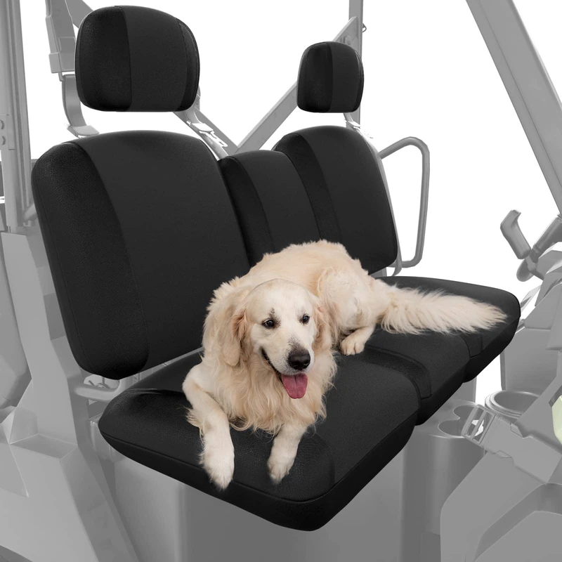 KEMIMOTO UTV Waterproof Car Seat Covers Set with Headrest Compatible with Can Am Defender Front Seat Covers and Two Separate Doors - Image 1