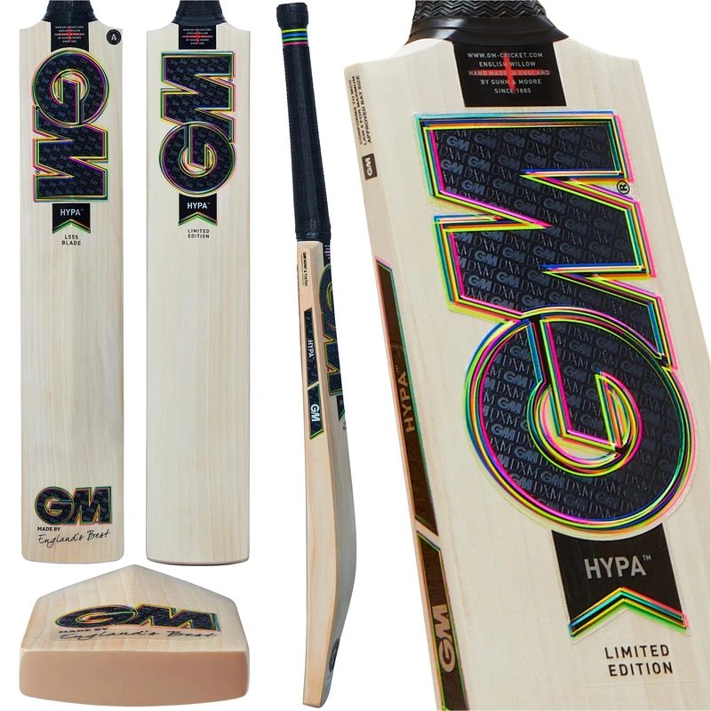 GM | Cricket Bat | Hypa | DXM & TTNOW Technologies, Prime English Willow, 808, Harrow, Suitable For Players 163-168cm (5'4"-5'6") | Gunn & Moore
