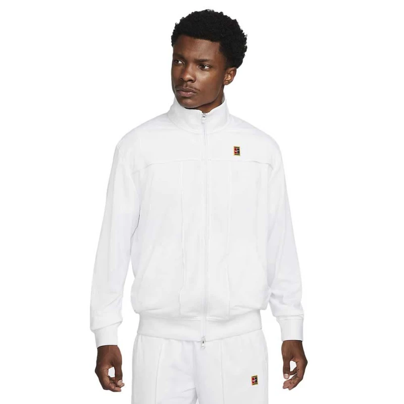 NIKE DC0620-100 M NKCT HERITAGE SUIT JKT Sweatshirt Men's White/White/White XS - Image 1