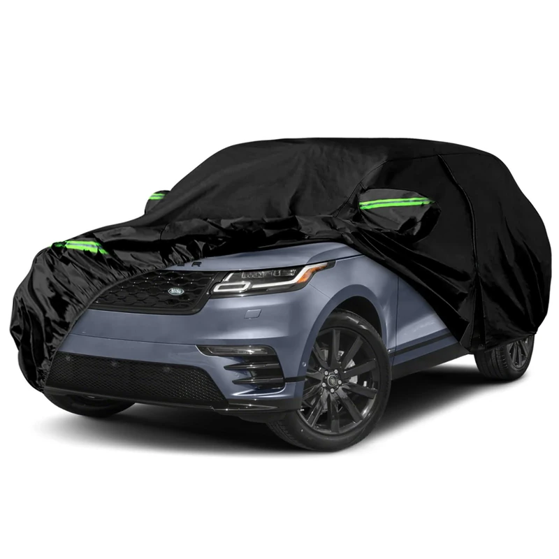 Waterproof Car Cover Replace for 2017-2024 Range Rover Velar, 6 Layers All Weather Car Covers with Zipper Door & Windproof Bands for Snow Rain Dust Hail Protection (Velar)