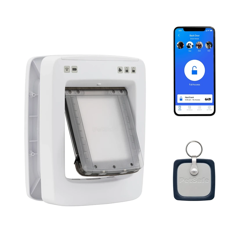 PetSafe SmartDoor Connected Pet Door, App-Enabled, Selective Entry, Energy Efficient, Medium