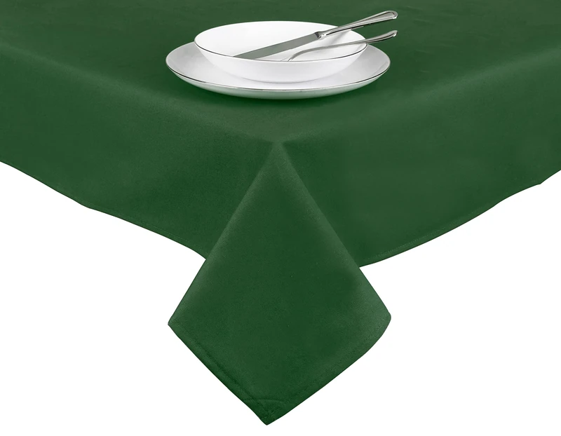 Excelsa Panama Tablecloth Dark Green