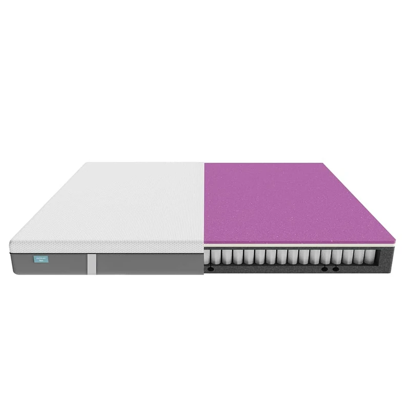 Cecotec Flow Hybrid Memory Foam Mattress + 90 x 190 cm Pocket SpringCore Height 25 cm Medium Firm, SeparateMuv, MorphoAdapt, Fresh & EasyClean