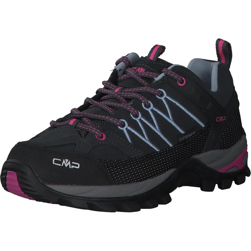 CMP Women's Rigel Low Wmn Trekking Shoes Wp Walking, Titanio-Skyway, 3 UK