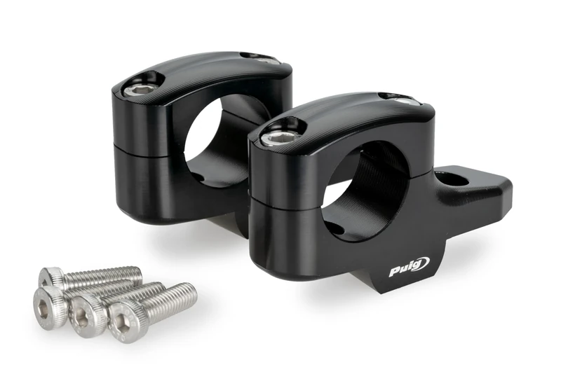 Puig 21882P Pullback Lenkererhöhungen Silber