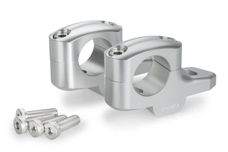 Puig 21882P Pullback Lenkererhöhungen Silber