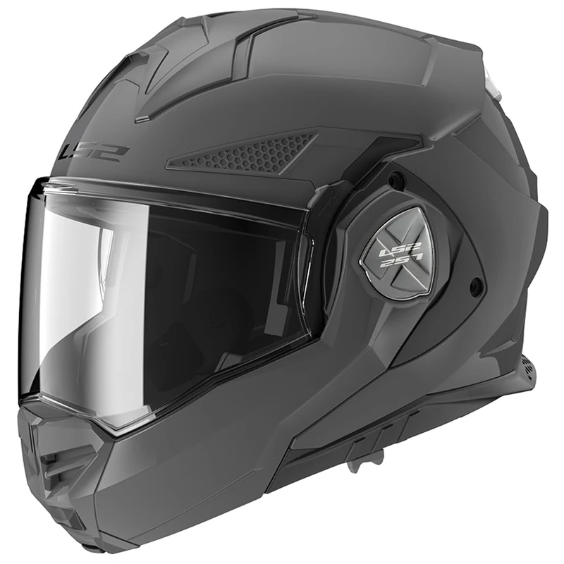 LS2 FF901 Advant X Modular Motorcycle Helmet. 180° Flip Front Dual Visor Full Face Motorbike Helmet. ECE 22.06 Certified. NARDO GREY - S (55/56)
