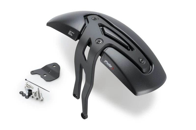 Puig 21895C Rear Fender – Protection and avant-garde design with easy installation and high-resistance materials for maximum durability, Carbon Look