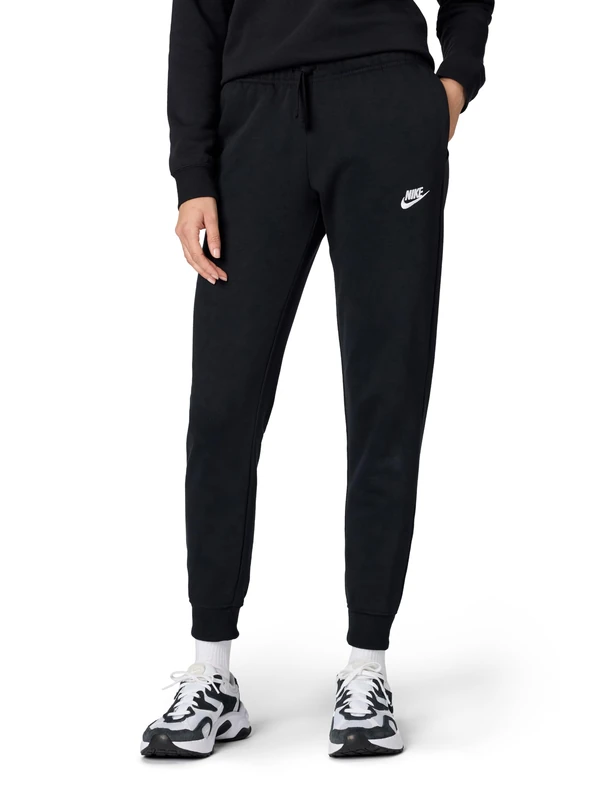 NIKE DQ5191-010 W NSW Club FLC MR Pant STD Pants Women's Black/White Size L-S