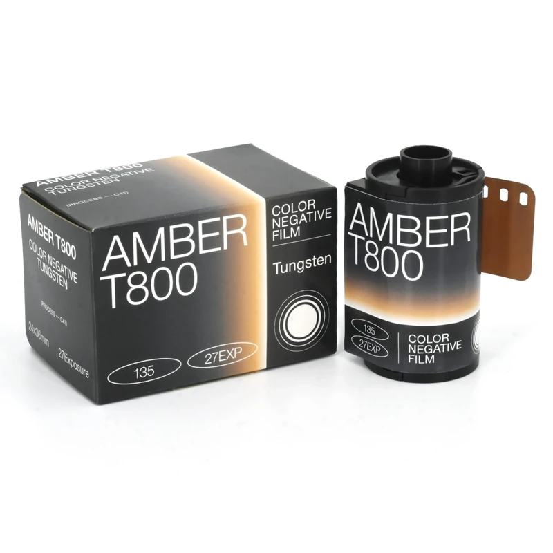 RETO Amber 800 35mm Color Negative Cine Film, 27 Exposures, ISO800, 135, Cinematic, Motion Picture Style, C41 Process