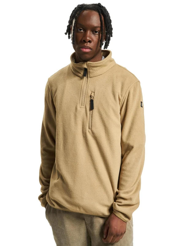 Brandit Fleece Troyer, Color: camel, Size: 5XL