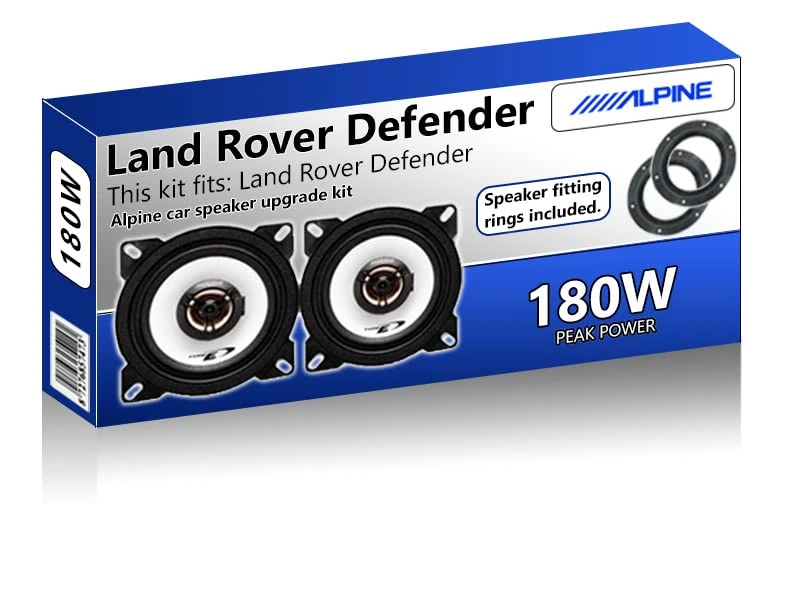 Defender Speaker Front Dash Alpine car speakers 4" 10cm 120W