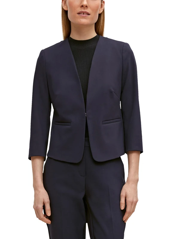 comma Women's 60.2.61.15.152.2127317 Blazer, 5976 Blue, 16