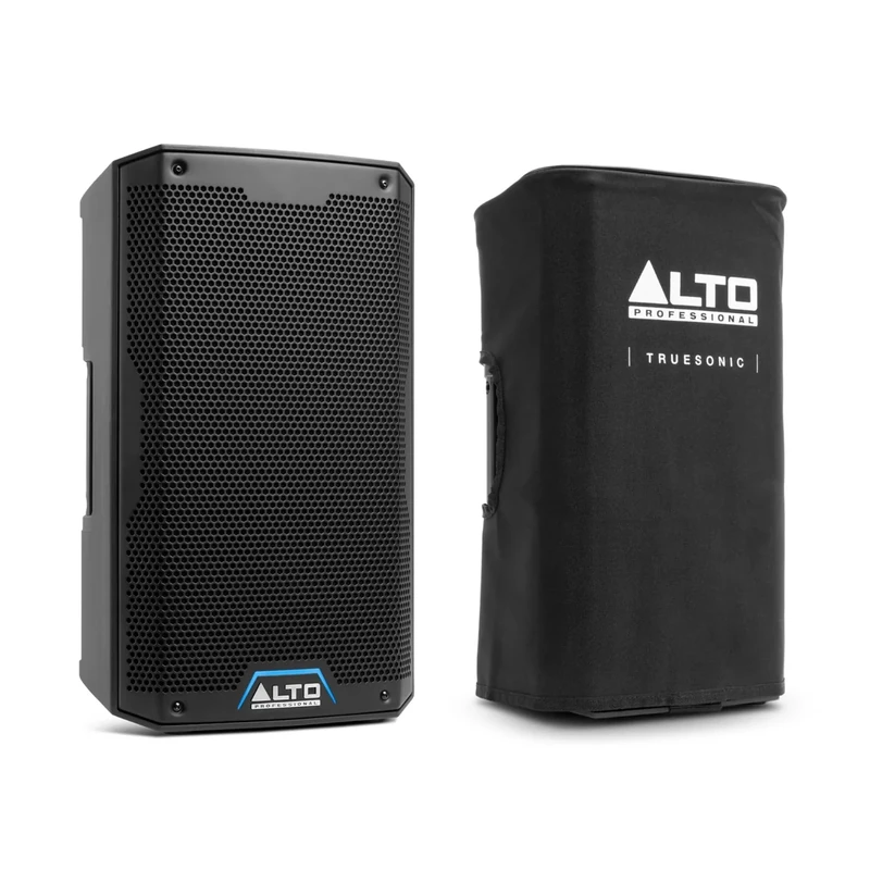 ALTO PROFESSIONAL TS410-2000W 10" Active PA Speaker with 3 Channel Mixer, Bluetooth Streaming and Durable Slip-on Cover for TS410 Active Powered PA Speaker