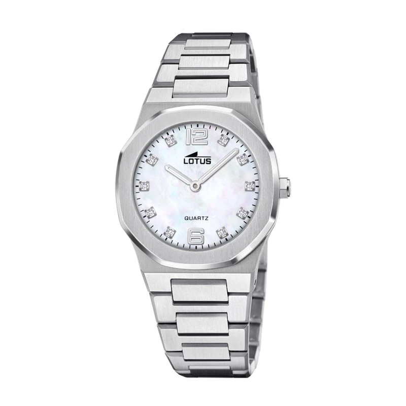 Lotus Women's Watch 18843/1 Excellent 316L Stainless Steel Case Silver 316L Stainless Steel Strap Silver