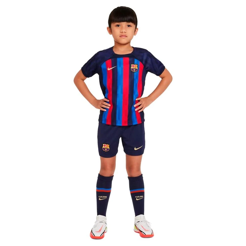NIKE FC Barcellona DJ7890-452 Fc Barcelona 2022/23 Home Baby Set Unisex Obsidian/Sesame 7-8 anni