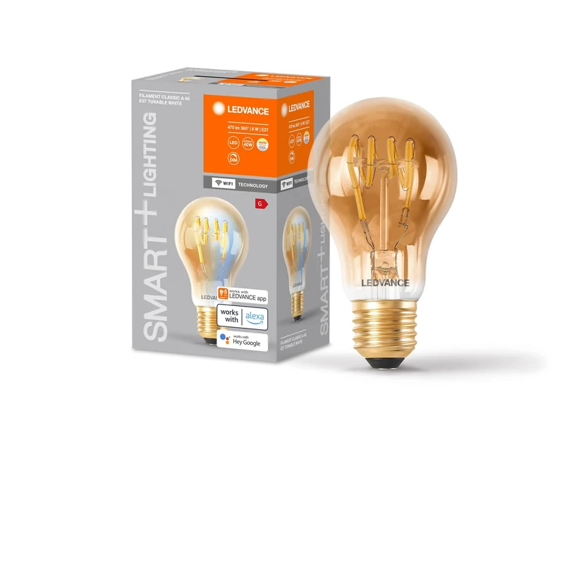 LEDVANCE Smart+ WiFi LED Bulb - Gold Tint E27 Pack of 4