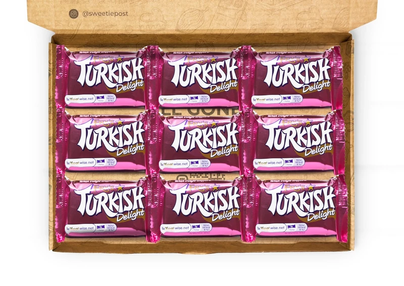 Turkish Delight Gift Box | Retro Chocolate Gift Box | Turkish Delight Chocolate Letterbox Hamper