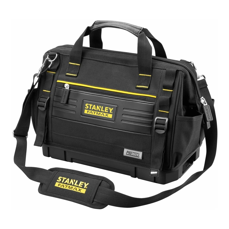 STANLEY FatMax® PRO-STACK™ Soft Bag features multiple pockets and tool loops for maximum organisation of screwdrivers, pliers and other hand tools.