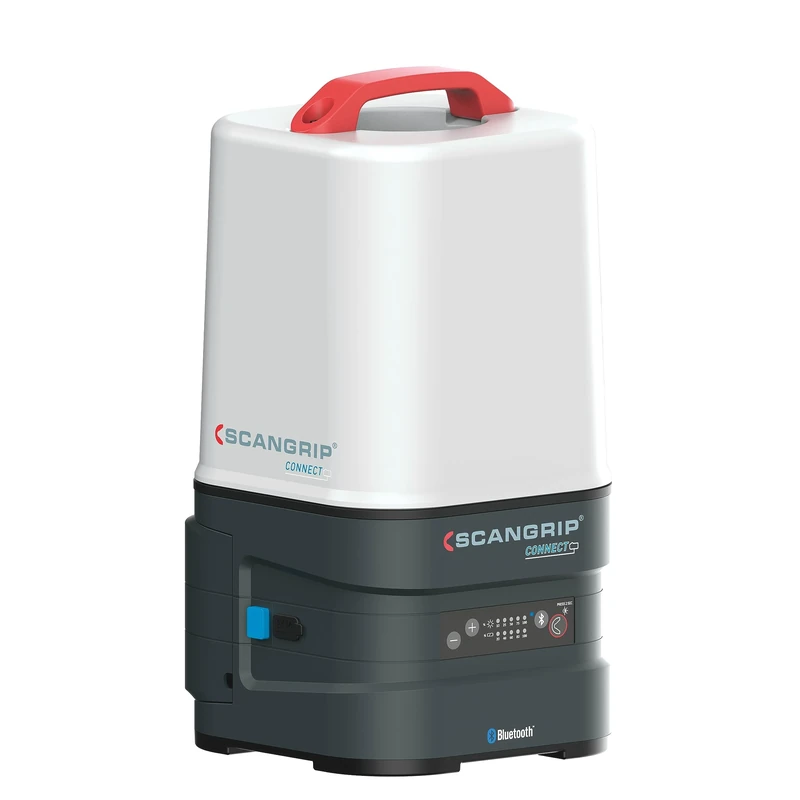SCANGRIP Area 10 Connect Powerful 10000 Lumen LED Work Light, 360° Illumination, Power Tool Battery Operated, Portable, Compact, Cordless, Integrated Hook for Flexible Positioning