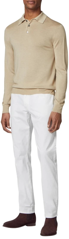 Hackett London Men's CORE 5PKT Trinity Trouser, White (Off White), 30W/30L