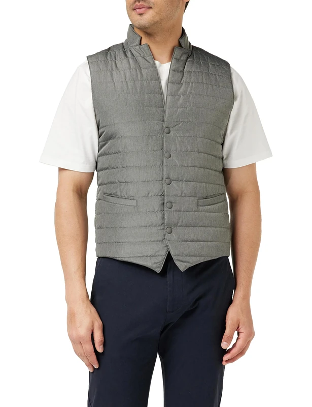 Hackett London Men's Sartorial Gilet, Beige (Cement), M