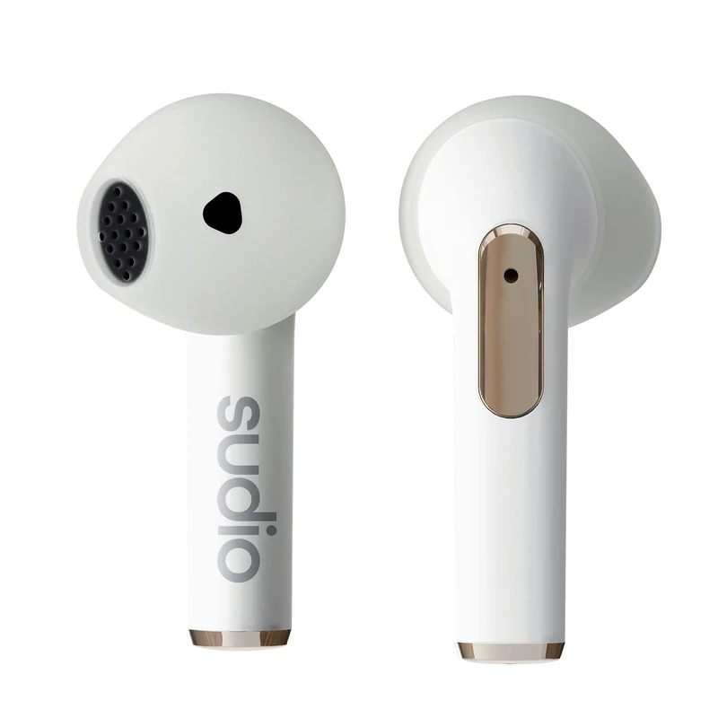 Sudio N2 True Wireless Bluetooth Open-ear Earbuds - Multipoint Connection, Built-in Microphone for Calls, 30h Battery Time with Charging Case, IPX4 Water Resistant, USB-C and Wireless Charging