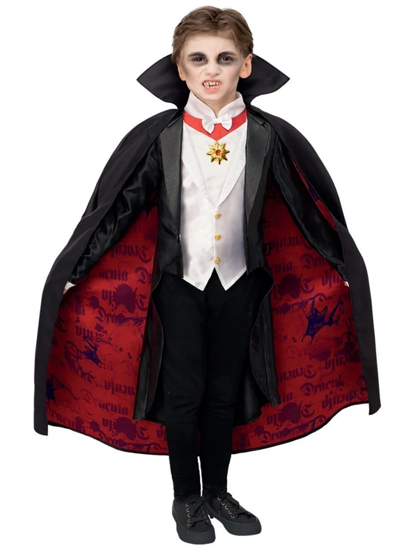 Smiffys Universal Monsters Dracula Costume - Adult Vampire Outfit