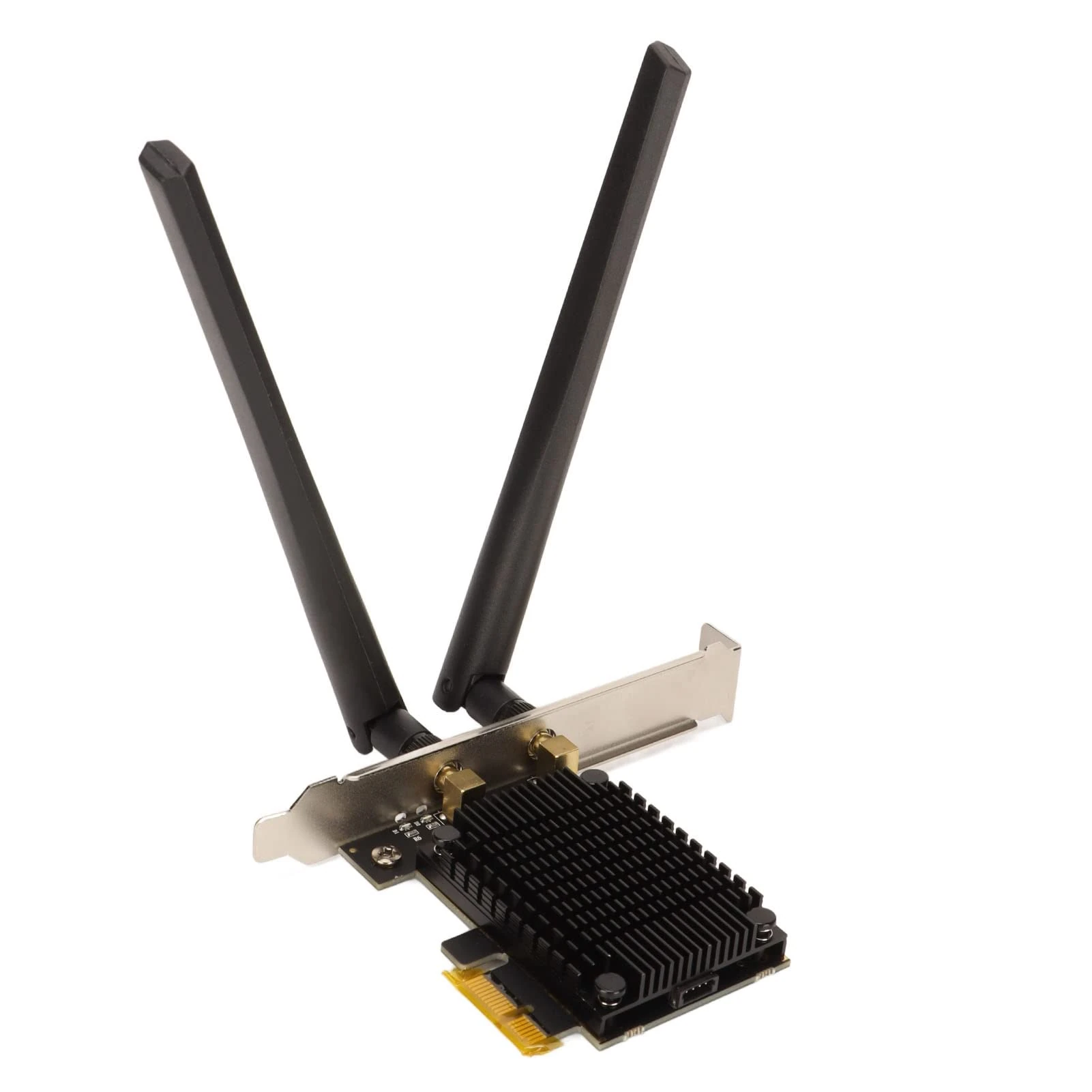 PCIe WiFi 6E Card, 5400Mbps Tri Band Wireless Network Card, Bluetooth 5.2 Wireless PCI Express Adapter, 6dBi High Gain Aantenna, Supports 10 11 64bit