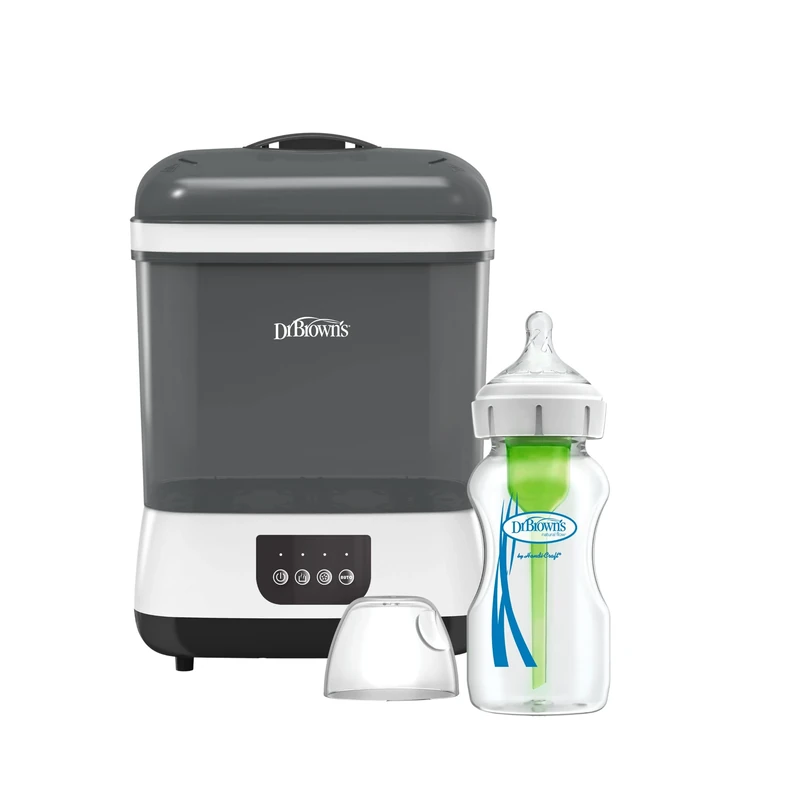 DR BROWN'S Options Plus Anti-Colic Wide Neck Baby Feeding Bottle with Electric Steam Steriliser and Dryer