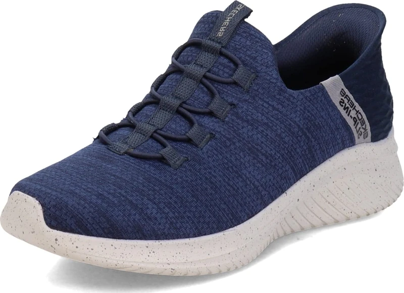 Skechers Men's Ultra Flex 3.0 Right Away Hands Free Slip-in Sneaker, Navy, 7.5 UK Wide