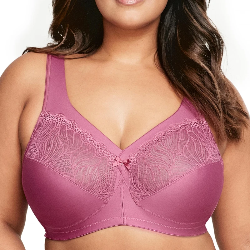 Glamorise MagicLift Natural Shape Support Wirefree Bra 1010 (Women's & Women's Plus) Red Violet