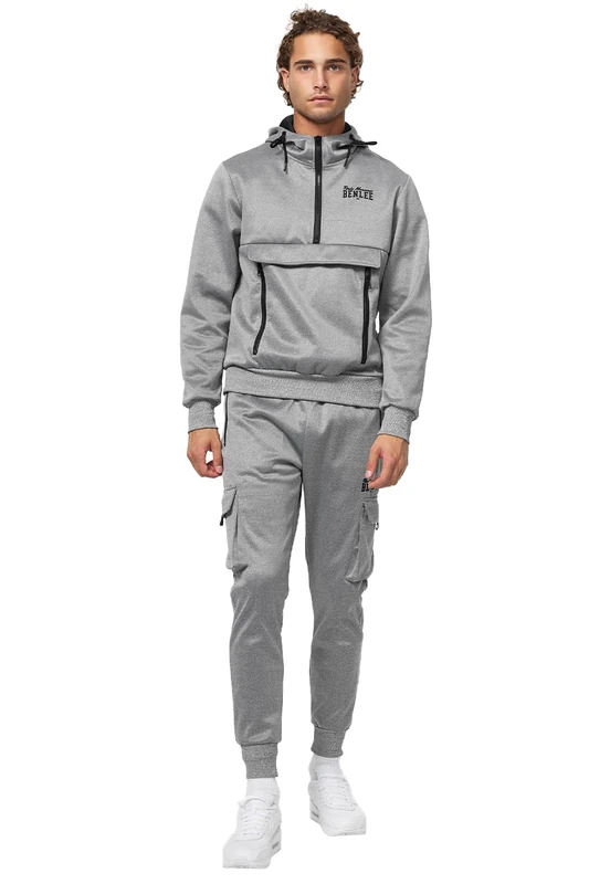 BENLEE Rocky Marciano Men's Moorpark Tracksuit, Marl Grey/Black, XL