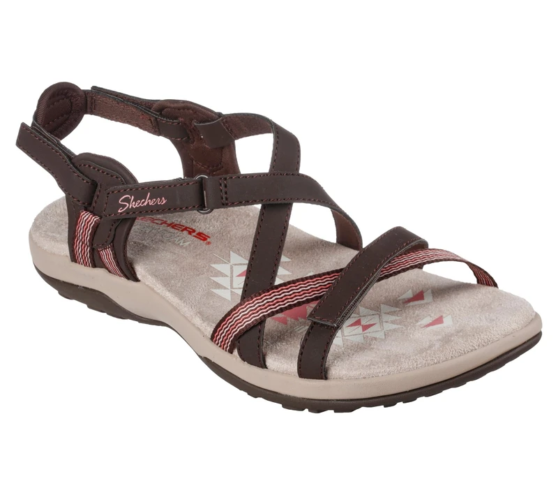 Skechers Reggae Slim Sun Array Womens Strappy Slingback Sandals with Memory Foam - Image 1