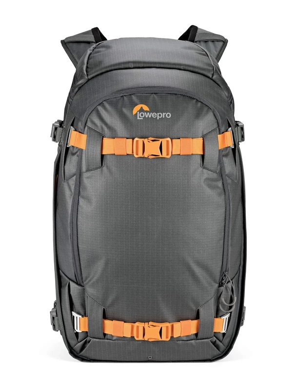 Lowepro Whistler 450 AW II, 4-Season Camera Backpack with Recycled Fabrics, All Weather Cover, Camera Bag for Professional Use, Fits 15” Laptop, Insert Pads, Pro Mirrorless or DSLR Case, Grey