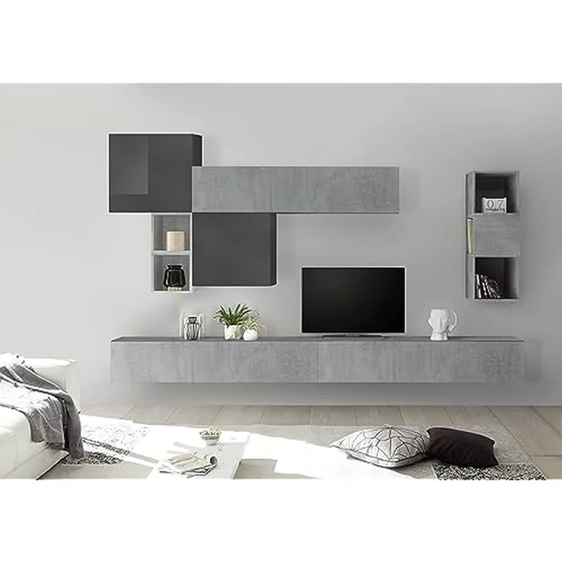 Lc Spa 1 Door Cube Polished Grey, Small - Image 1