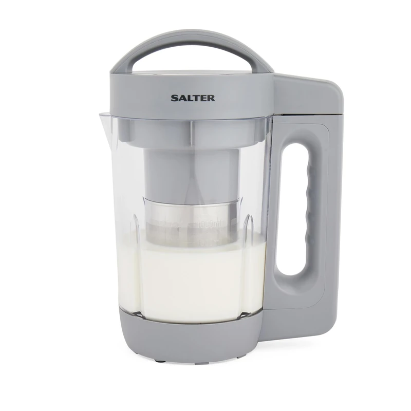 Salter Plant Milk Maker - Nutrient-Rich Plant & Dairy-Free, 1.6L Vegan Nut Milk Maker, One Touch, Oat, Hazelnut, Coconut, Matcha, Almond Milk, Transparent Design, Tritan BPA Free Plastic, Self Clean - Image 1
