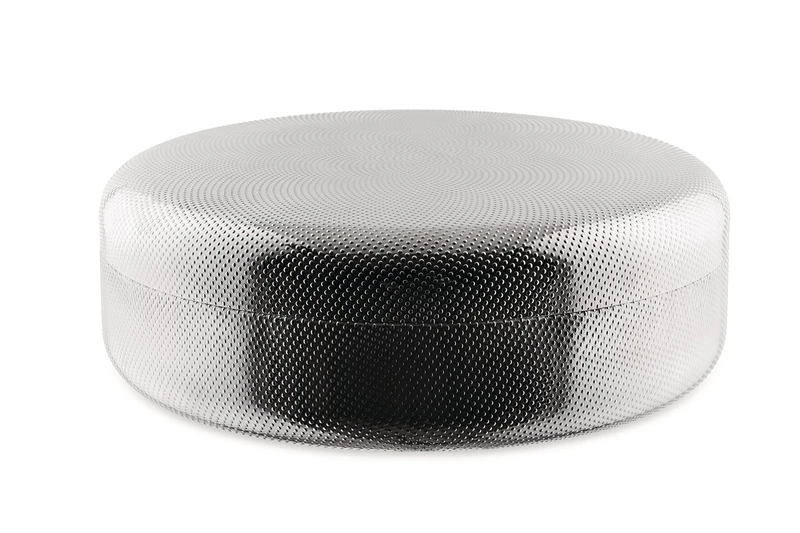Alessi Extra Ordinary Texture JM01/28 T - Minimal Design Container, Lid in 18/10 Stainless Steel with Decoration, Granulated in Relief, 28 cm - Image 1